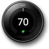 NEST LEARNING THERMOSTAT 3RD GENERATION BLACK