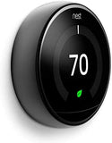 NEST LEARNING THERMOSTAT 3RD GENERATION BLACK